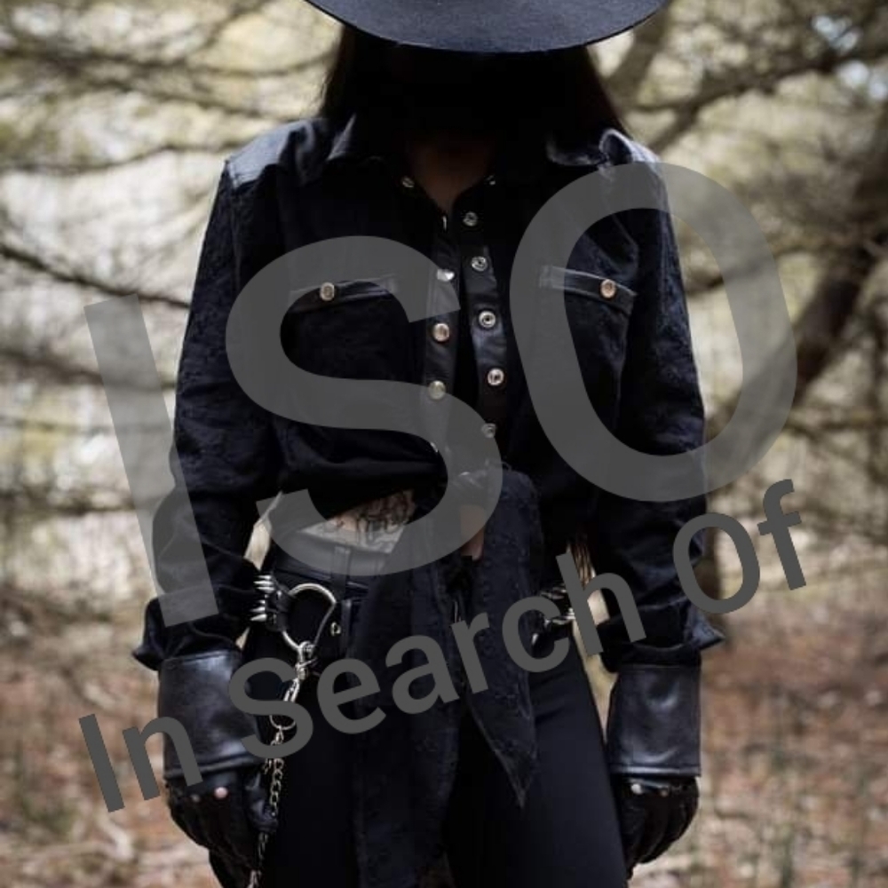 ISO Black Toxic Visions Duster Blouse Size S